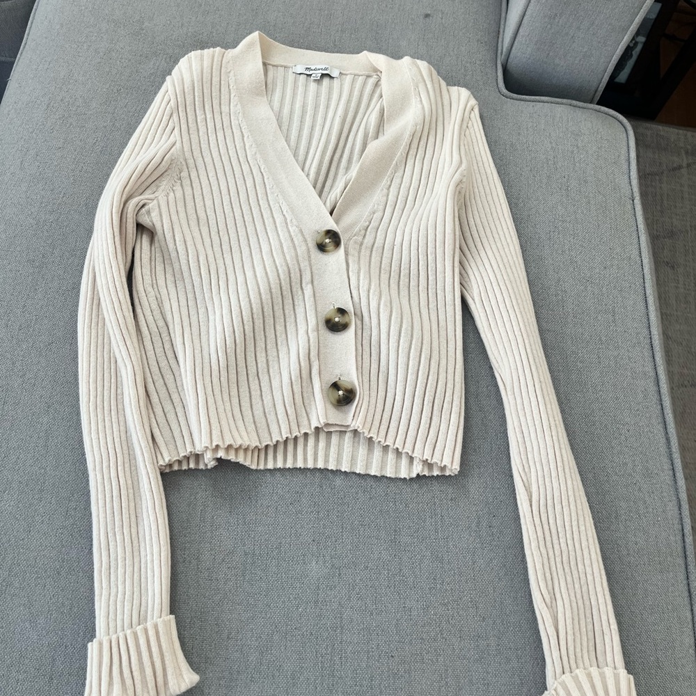 Madewell, medium button up cardigan sweater